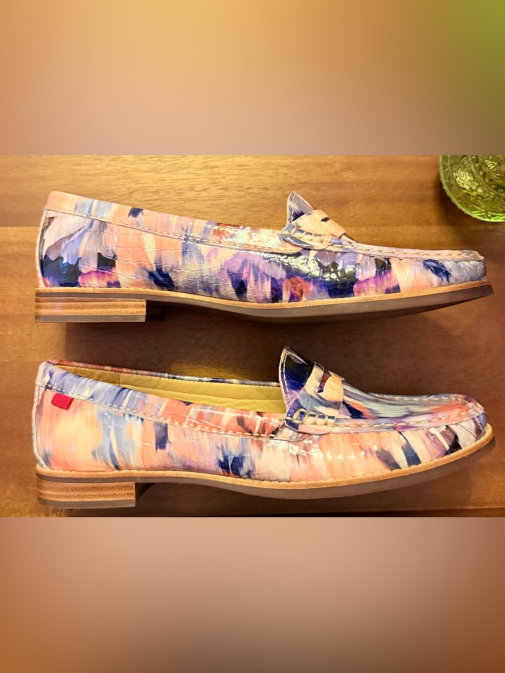 NWOT Marc Joseph East Village Loafter Women’s 9 Twilight Art Croco